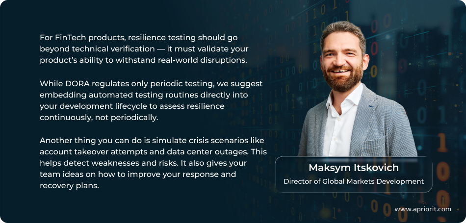 importance of resilience testing for fintech