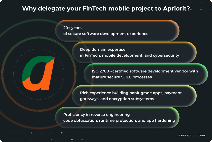 Why delegate your FinTech mobile project to Apriorit