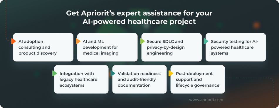 Get Apriorit’s expert assistance for your AI-powered healthcare project