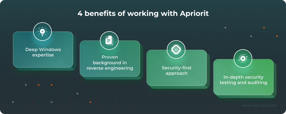 4 benefits of working with Apriorit